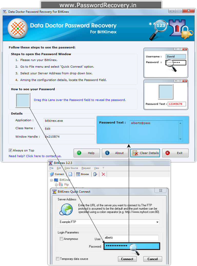 Password Recovery For BitKinex