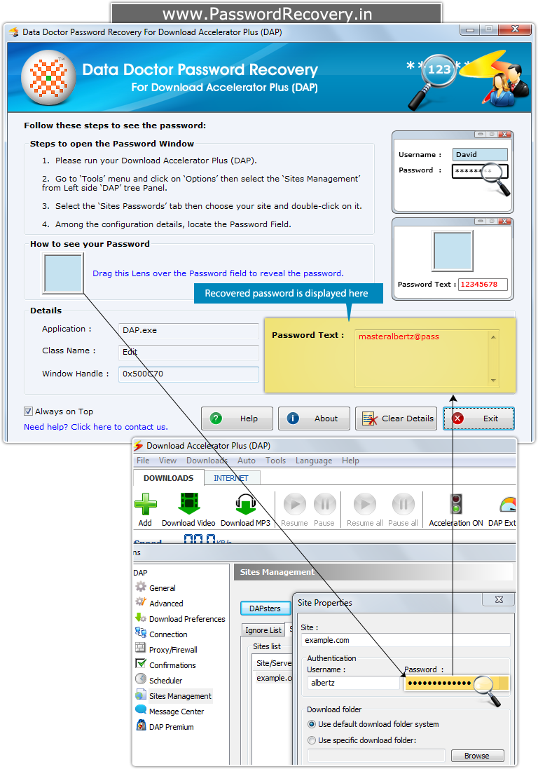 Password Recovery Software For DAP