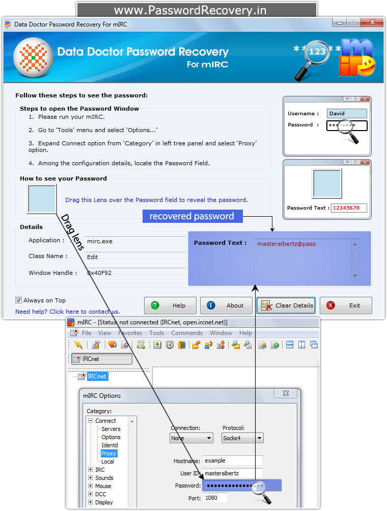 Password Recovery For mIRC Software