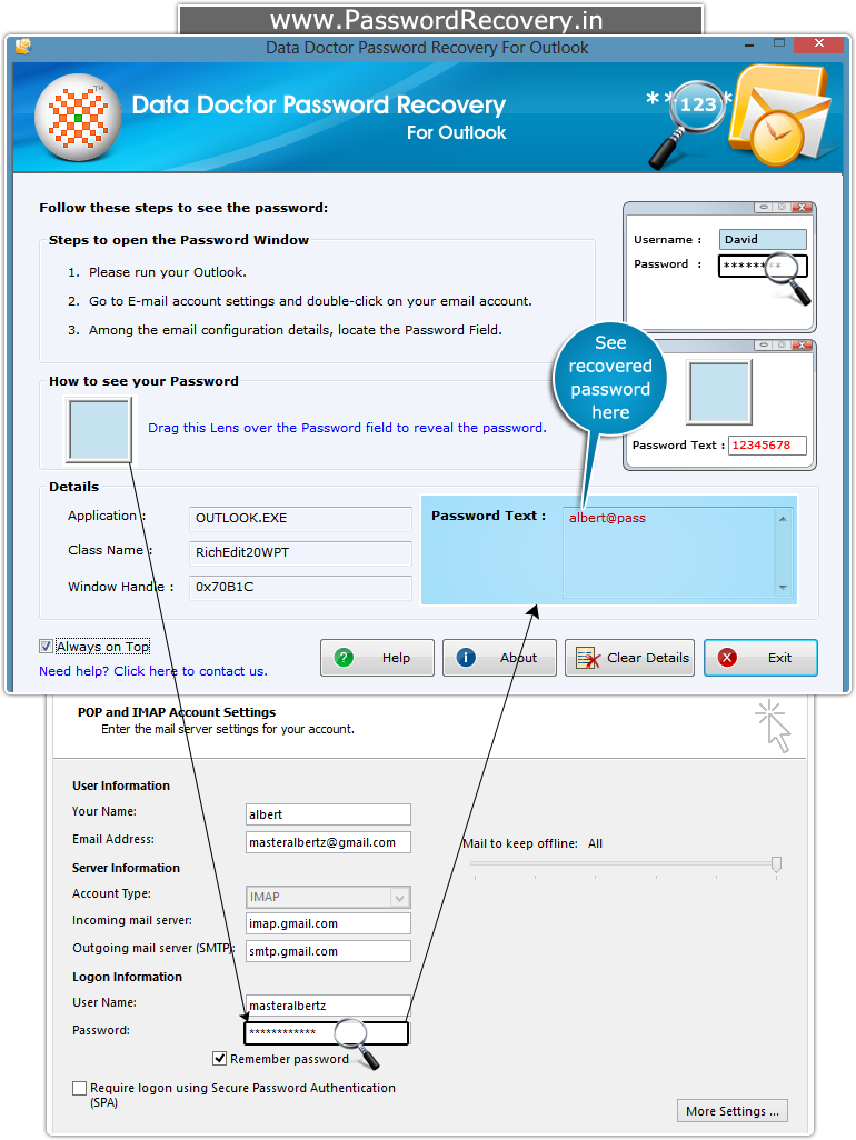 Password Recovery For Outlook