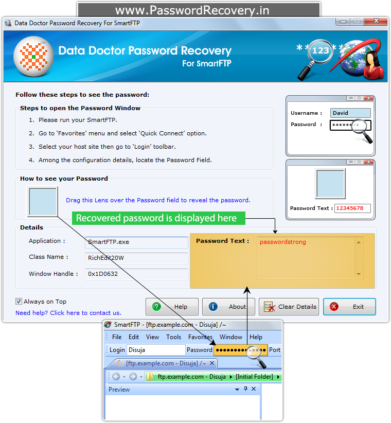 Password Recovery For SmartFTP